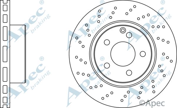 APEC BRAKING stabdžių diskas DSK2132